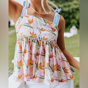 Floral print THML blouse size medium